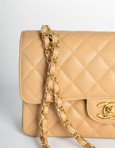 chanel quilted bag tan|classic quilted Chanel bag.